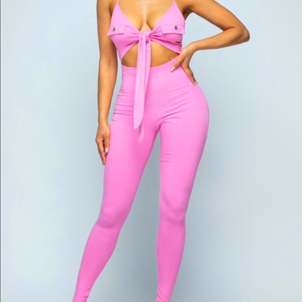 Pink jumpsuit